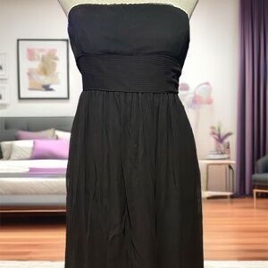 J. Crew strapless black dress sz 4